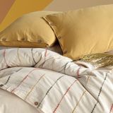 Macas Home Iris Pamuklu Yıkamalı Ipliği Boyalı Vintage Battal Boy Nevresim Takımı 240*220 Irskt - Ekru - 240 x 220 cm