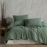 Macas Home Olivy %100 Pamuklu Yıkamalı Çift Kişilik Nevresim Takımı 200*220 Olvckt - 200 x 220 cm - Yeşil