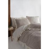 Macas Home Ruffle 100 Pamuklu Firfirli Ipligi Boyali Tek Kisilik Nevresim Takimi 160X220