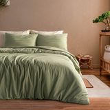 Macas Home Soft Cotton Daria %100 Pamuklu Çift Kişilik Nevresim Takımı D1 - Haki