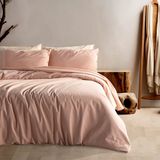 Macas Home Soft Cotton Sheri %100 Pamuklu Çift Kişilik Nevresim Takımı D1 - Somon