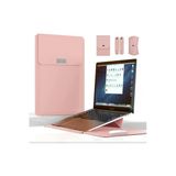 Macbook Air 13.6 Inç M2-M3-M4 Çip 2022/2024/2025 A2681 A3113 A3240 Kılıf Çanta Stand Mıknatıs Kapak 13 - 14,9 İnç Kırmızı