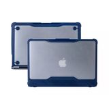 Macbook Air 13 İnç A1932 Kılıf Outdoor Darbe Emici Karbon Fiber Sert Kapak Şeffaf Koruma