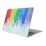 Macbook Air 13 Kılıf Renkli Boya Desenli İnce Sert Kapak Darbe Çizilme Koruma – A1369 A1466
