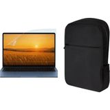 MacBook Air 13" (M2) Fermuar Detaylı Sırt Laptop Çantası ve Nano Ekran Koruyucu