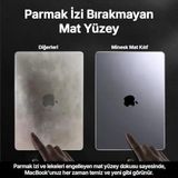 Macbook Air 13,6 İle Uyumlu M5 (A3449) M4 (A3240) M3 (A3113) M2 (A2681) Polikarbonat Sert Koruyucu Çizilme Ve Darbe Önleyici Kılıf (Mat-Uzay Gri,