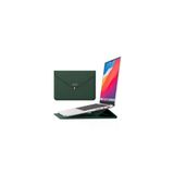 Macbook Air 15 M3 M4 M5 A2941 A3114 A3241 A3448 Uyumlu Deri Tasarım Standlı Su Geçmez Taşıma Çanta 13 - 14,9 İnç Yeşil