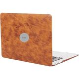 Macbook Air Kılıf 13 Inç Deri LEAT01 Eski USB Girişli Model 2010-2017 A1369 A1466 ile Uyumlu Kahverengi