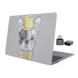 Macbook Air M1 Kılıf 13 İnç Dog02nl (Touchıd'li M1 Air) A2337 A2179 A1932 İle Uyumlu