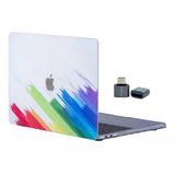 Macbook Air M1 Kılıf 13 İnç Paint03 (Touchıd'li M1 Air) A2337 A2179 A1932 İle Uyumlu