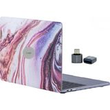MacBook Air M1 Kılıf A2337 Uyumlu 13 Inç Mermer Desenli Hard Case A2179 A1932 Sert Kapak Koruyuc - Çok Renkli