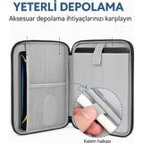 Macbook Air Pro M2, M1, Ipad, Natebook, Tablet Kılıfı, 14'' Uyumlu Taşıma Çantası - Krem