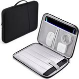 Macbook Air Pro M2, M1, Ipad, Natebook, Tablet Kılıfı, 14'' Uyumlu Taşıma Çantası - Siyah
