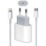 Macbook Ipad Iphone 11 12 - Pro Max Mini Uyumlu 20w Adaptör Kablo Usb-c Pd Hızlı Şarj Aleti