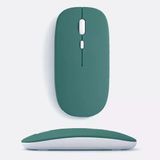 Macbook İpad Uyumlu Bluetooth Şarjlı Mouse Usb Dongle Şarj Kablosu Dahil Sessiz İnce Ve Taşınabilir Haki