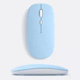 Macbook İpad Uyumlu Bluetooth Şarjlı Mouse Usb Dongle Şarj Kablosu Dahil Sessiz İnce Ve Taşınabilir Mavi