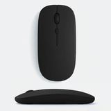 Macbook İpad Uyumlu Bluetooth Şarjlı Mouse Usb Dongle Şarj Kablosu Dahil Sessiz İnce Ve Taşınabilir Siyah