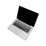 MacBook Klavye Filmi Türkçe Q Kaplama Ultra Ince Silikon Air Pro Eski USB Li Modeller 2008-2017 Uyumlu Yıkanabilir Koruyucu Film Renkli Baskı Siyah Gri - 0 - Siyah - Option-1