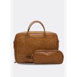 Macbook Organizer Laptop Evrak Çantası 13" & 14" Inç Crazy Taba