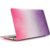Macbook Pro 13 - 13.3'inç A1278 2in1 Gökkuşağı Desenli Mat Doku Kılıf