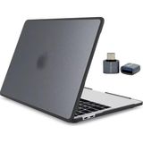 MacBook Pro 13 Darbe Korumalı Kılıf A1706 A1708 A1989 A2159 A2251 A2289 A2338 M1 M2 Uyumlu Mat Sert Kapak Koruyucu Kılıf Siyah