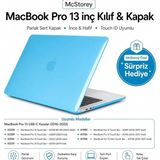MacBook Pro 13 Kılıf A1706 A1708 A1989 A2159 A2251 A2289 A2338 M1 M2 Uyumlu Kristal Parlak Sert Ha