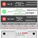 MacBook Pro 14.2 Inç 2021-2024 M4/m3 Max/m3 Pro/m3/m2/m1 Max/m1 Pro/m1 Çip ile Uyumlu Şeffaf Dayanıklı Koruyucu Kılıf, Ultra Ince Kapak A2442 A2779 A2918 A2992 A3112 A3185 A3401 (Şeffaf)