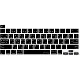 MacBook Pro Arapça Klavye Koruyucu Us Ansı Düz Enter A2338 M1 M2 A2251 A2289 A2141 Uyumlu Silikon Keyboard Cover Touch Bar Siyah