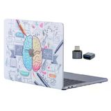 Macbook Pro Kılıf 13 İnç M1-M2, Brain Type-C Model A2338 A2289 A2251 A1706-08 A1989 A2159 İle Uyumlu