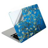 Macbook Pro Kılıf 13İnç M1-M2 Laptop Kaplama Sticker Koruyucu A2338 İle Uyumlu Flower03nl