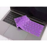 Macbook Pro Klavye Koruyucu Silikon Us İngilizce İnce Yıkanabilir Touch Bar 13-15 İnç Düz Enter