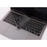 MacBook Pro Türkçe Q Klavye Koruyucu Us Ansı Düz Enter Uyumlu Silikon Keyboard Cover 13-15 Inç A1706 A1989 A2159 A1707 A1990 | Amerikan Ingilizce Klavyeyi Türkçe Q’ya Çeviren Siyah - Altın