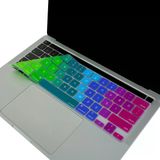 Macbook Pro Türkçe Q Klavye Koruyucu Us Düz Enter Silikon Kaplama Touch Bar 13 M1-M2 Ve 16 İnç