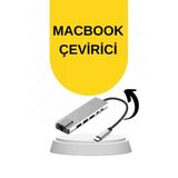 Macbook Pro/Air Uyumlu Usb Type-C 8 In 1 Hub Dönüştürücü Çevirici Çoklayıcı Usb Hdmı Micro Sd 8 Girişli Mir52829756