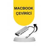 Macbook Pro/Air Uyumlu Usb Type-C 8 In 1 Hub Dönüştürücü Çevirici Çoklayıcı Usb Hdmı Micro Sd 8 Girişli P204830s2977