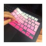 MacBook Rusça Klavye Koruyucu Uk Ters L Enter M1-M5 | A2681 A3113 A3240 A3449 A2941 A3241 A2442 A2779 A2992 A2485 A2991 | Russian Keyboard Cover Touch Id Pembe
