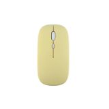 Macbook/ıPad/Samsung/Tablet Uyumlu Şarj Edilebilir Bilgisayar ve Tablet Kablosuz Bluetooth Mouse Sarı