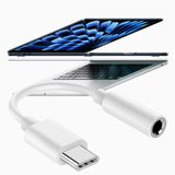 Macbook'lar İle Uyumlu TYPE-C Kulaklık Çevirici Dönüştürücü Aparatı Aux Dönüştürücüsü Beyaz