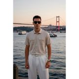 Maccali Erkek Trend Merserize Çift Cep Bej Gömlek