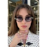 Macerati Edda Noir Kadın Cat Eye Trend Ultra Hafif UV400 Filtreli Siyah Güneş Gözlüğü