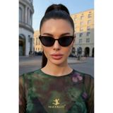 MACERATİ Melone Cat Eye Uv400 Filtreli Ultra Hafif Siyah Güneş Gözlüğü