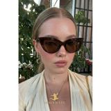 MACERATİ Orland Kadın Kahverengi Cat Eye Ultra Hafif UV400 Filtreli Güneş Gözlüğü