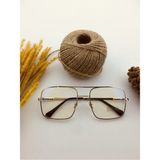 Macerati Unisex Gold Şeffaf Pilot Güneş Gözlüğü Optik Cam Takıma Uygun - Altın - Şeffaf