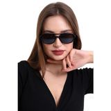 Macerati Unisex Vintage Siyah Kemik Güneş Gözlüğü UV Filtreli Retro Stil 50 mm Cam Ölçüsü