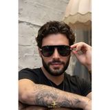 Macerati Versique Siyah Gold Aksesuarlı Ultra Hafif UV400 Filtreli Güneş Gözlüğü