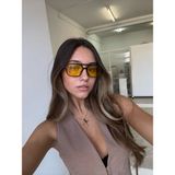MACERATİ Yuvarlak Unisex Gold Siyah Güneş Gözlüğü