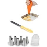 Macgon 10 Parça Pasta Yapım Seti Duy Krema Torbası ve Spatula