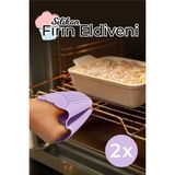 Macgon 2'li Elyakmaz Silikon Cupcake Fırın Eldiveni