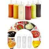 Macgon 3 Adet Yağdanlık Sos ve Sirkelik 700 ml Kapaklı Sos Çeşni Şişesi