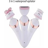 Macgon 3in1 Waterproof Epilatör Epilasyon Şarjlı Tıraş Makinesi Yüz Fırçası Masaj Aleti Birlikte Set
